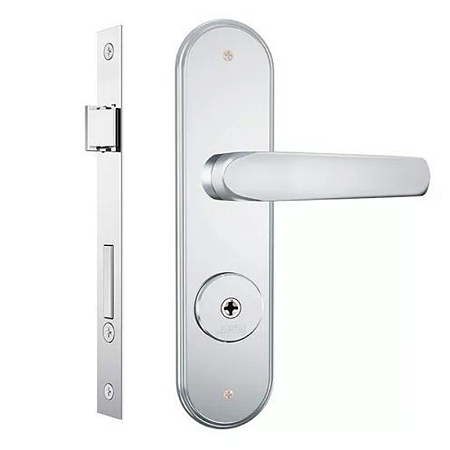 FECHADURA STAM 1600/09 EXTERNA TETRA 55, ESPELHO CROMADA