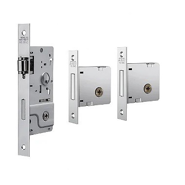 FECHADURA STAM KIT 800 PIVOTANTE ROLETE TETRA, ROSETA QUADRADA CROMADA