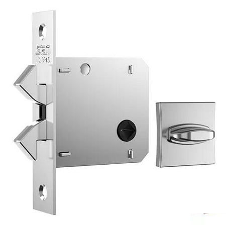 FECHADURA STAM 1006 PORTA DE CORRER, BANHEIRO ROSETA QUADRADA CROMADA