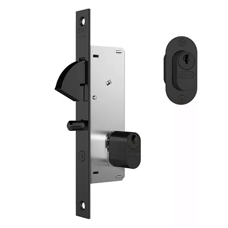 FECHADURA STAM 940 PORTA CORRER, PRETO FOSCO