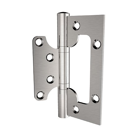 JOGO DE DOBRADIÇA STAM SOBREPOR COM ROLAMENTO 100 X 7,5 X 50 (3PÇS) INOX 304 ESCOVADO