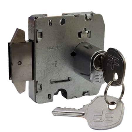 FECHADURA 3F 3050 PORTA DE VIDRO CORRER CILINDRO OVAL, CROMADA