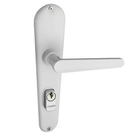 FECHADURA PADO 725 EXTERNA FRANCESA ESPELHO BRANCO