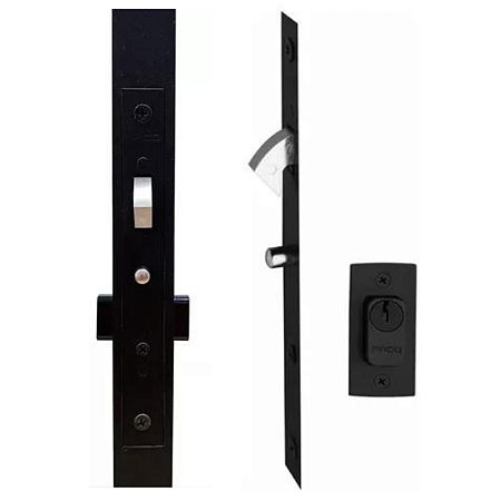FECHADURA PADO 450 PORTA DE CORRER CILINDRO LATÃO PRETO