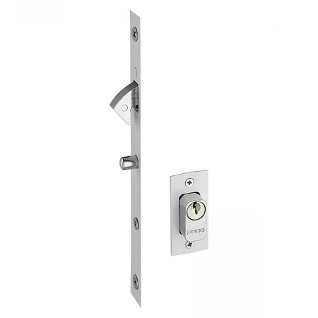 FECHADURA PADO 450 PORTA DE CORRER CILINDRO LATÃO BRANCA