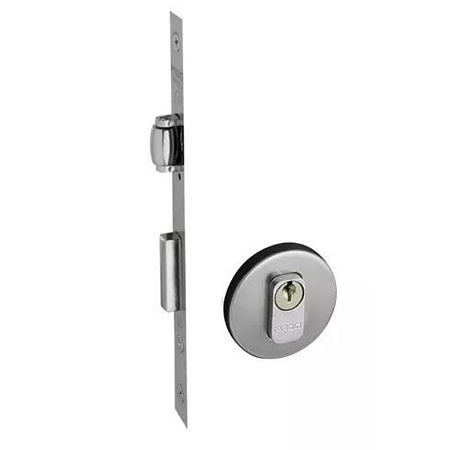 FECHADURA PADO 465 - 55 PIVOTANTE ROLETE ROSETA REDONDA ESCOVADO