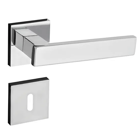 Fechadura pado retro 411 - 55 interna roseta quadrada cromado