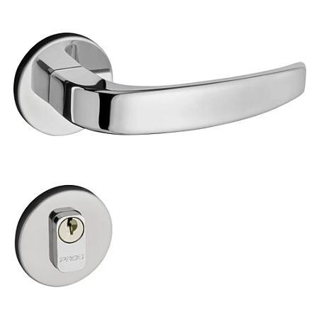 Fechadura pado vic 930-40 externa roseta redonda cromado