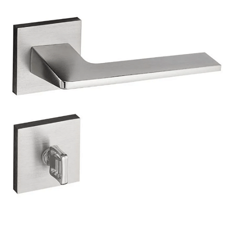 Fechadura pado sara 502 - 55 banheiro roseta quadrada escovada