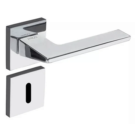 Fechadura pado sara 502 - 55 interna roseta quadrada cromada