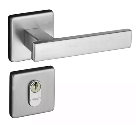 FECHADURA PADO CONCEPT 408-40 EXTERNA ROSETA QUADRADA ESCOVADO ACETINADO