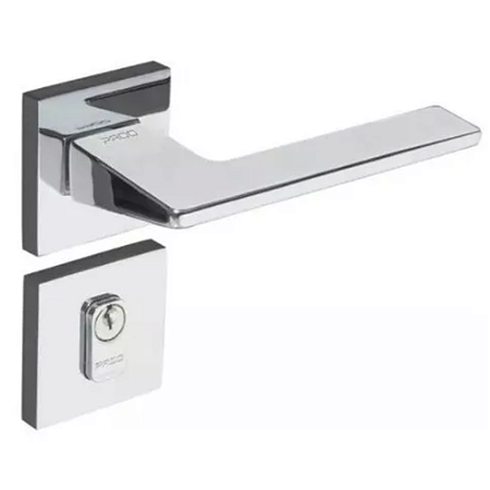 Fechadura pado sara 502 - 55 externa roseta quadrada cromada