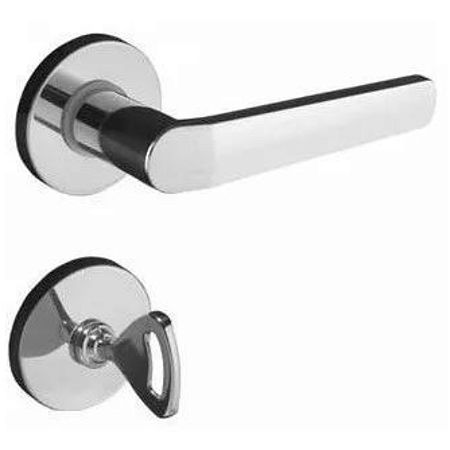 FECHADURA PADO CONCEPT 403-40, BANHEIRO ROSETA REDONDA CROMADA