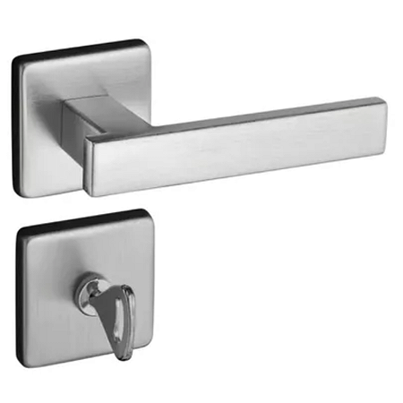 FECHADURA PADO CONCEPT 408-40 BANHEIRO ROSETA QUADRADA ESCOVADA ACETINADO