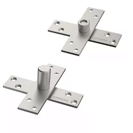 DOBRADIÇA PIVOTANTE 80KG, SOPRANO CROMADO