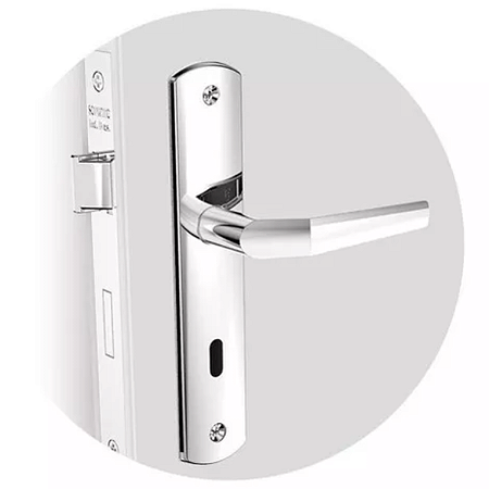 FECHADURA SOPRANO 811 POPLINE,  INTERNA ESPELHO CROMADA
