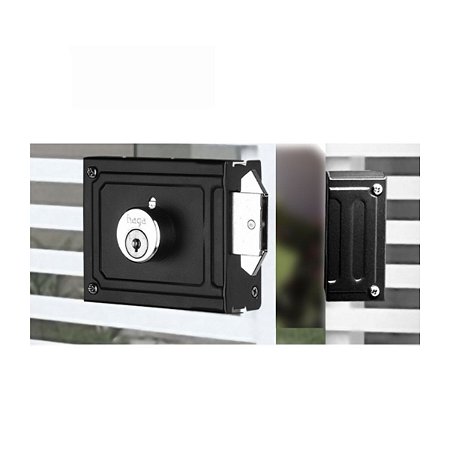 FECHADURA HAGA 364 (0340) SOBREPOR PORTA CORRER PRETA