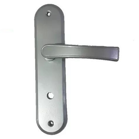 FECHADURA HAGA ONIX 21965B, BANHEIRO ESPELHO CINZA