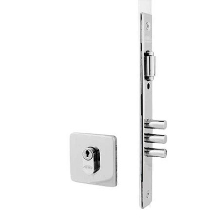 FECHADURA AROUCA 4310/098/70 ROLETE PIVOTANTE 3 PINO CILINDRO 7CM (CROMADA)