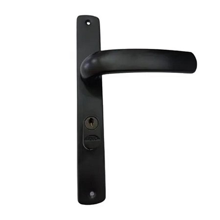 FECHADURA AROUCA 160975 EXTERNA ESTREITA ESPELHO PORTA DE ALUMINIO (PRETO)