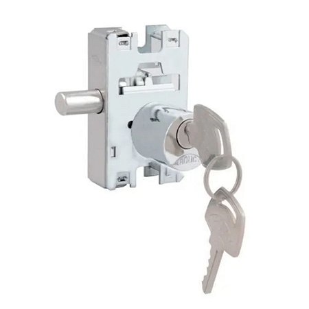 FECHADURA AROUCA 2171/69 PORTA DE VIDRO ABRIR CILINDRO REDONDO CROMADA