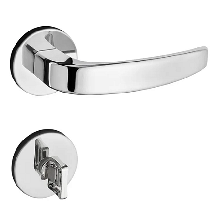 Fechadura pado vic 930-40 banheiro roseta redonda cromada