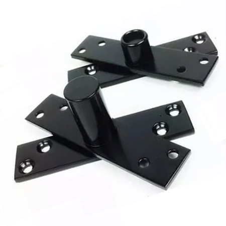 DOBRADIÇA PIVOTANTE 250 KG, INOX PRETO