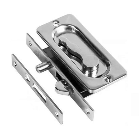 FECHO CONCHA EMBUTIR UNIÃO MUNDIAL CROMADO