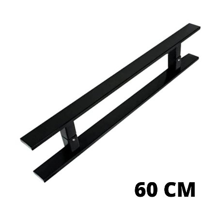 PUXADOR ALUMÍNIO PLANO 60 CM, UNIÃO MUNDIAL (PRETO)