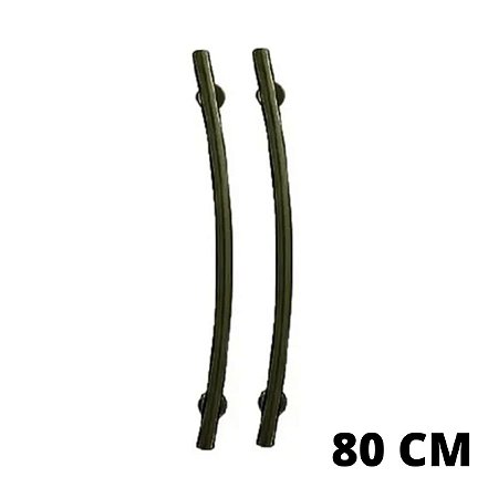 PUXADOR ALUMÍNIO TUBULAR LATERAL 80 CM, UNIÃO MUNDIAL (ANTIQUE)