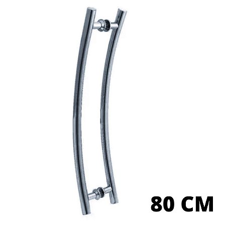PUXADOR ALUMÍNIO TUBULAR LATERAL 80 CM, UNIÃO MUNDIAL (ESCOVADO)