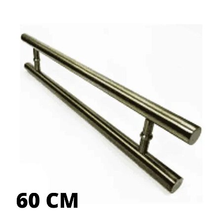 PUXADOR ALUMÍNIO TUBULAR RETO 60 CM, UNIÃO MUNDIAL (ANTIQUE)