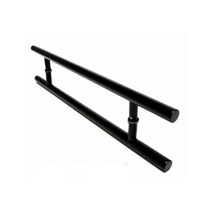 PUXADOR ALUMÍNIO TUBULAR RETO 40 CM, UNIÃO MUNDIAL (PRETO)