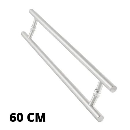 PUXADOR ALUMÍNIO TUBULAR RETO 60 CM, UNIÃO MUNDIAL (CROMADO)