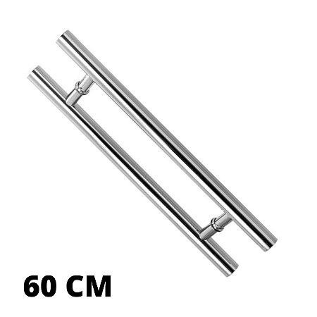 PUXADOR ALUMÍNIO TUBULAR RETO 60 CM, UNIÃO MUNDIAL (POLIDO)