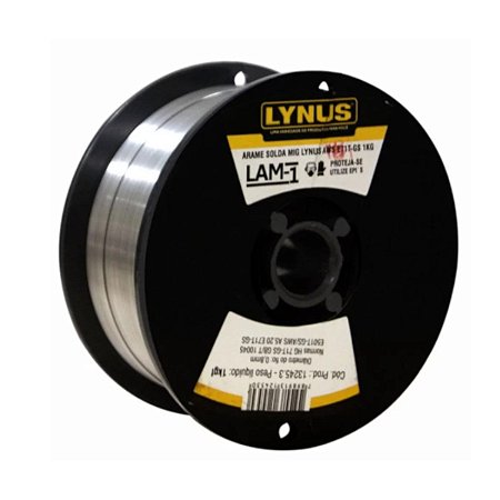 Arame mig 0,8 mm 1kg sem gás lynus