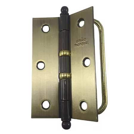 DOBRADIÇA PARA PORTA CAMARÃO 3.1/2, ANTIQUE