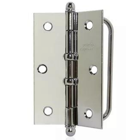 DOBRADIÇA P/ PORTA CAMARÃO 3.1/2 CROMADA