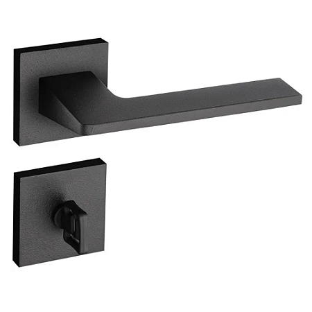 Fechadura pado sara 502 - 55 banheiro roseta quadrada preta