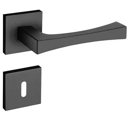 Fechadura pado vivaldi 885 - 55 interna roseta quadrada preta