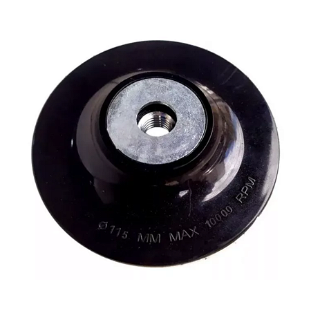 DISCO DE BORRACHA 115 4.1/2 COM PORCA M14 LOTUS