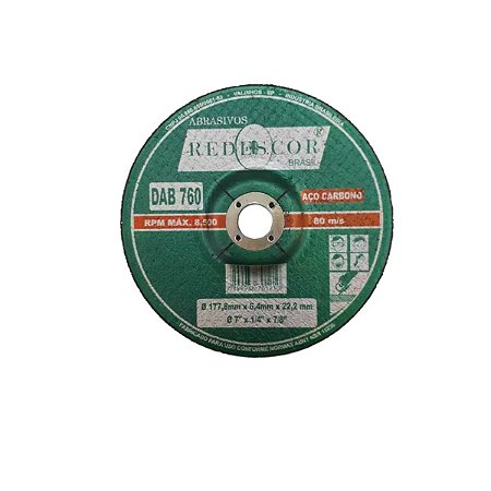 DISCO DE DESBASTE 7 X 1/4 X 7/8 REDESCOR (UN)