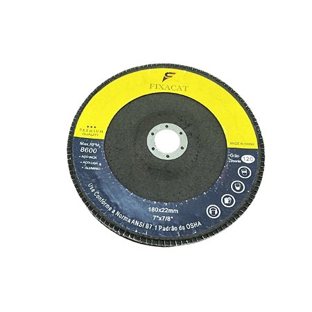 DISCO DE FLAP 7" GR 80 FIXACAT (UN)