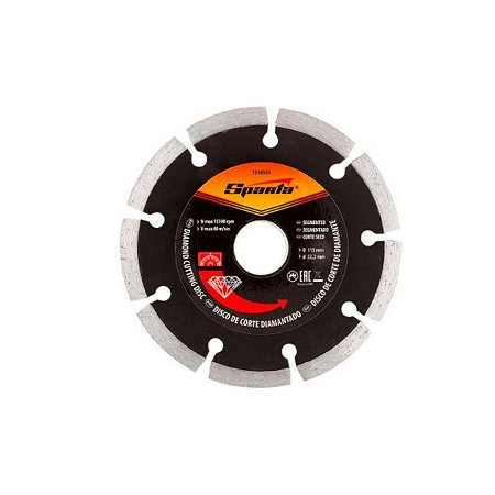 DISCO DIAMANTADO CONTINUO 115X22 SPARTA