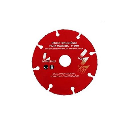 DISCO DIAMANTADO PARA MADEIRA 110MM TUNGSTENIO