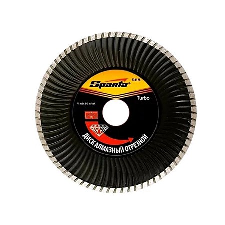 DISCO DIAMANTADO TURBO 180X22MM SPARTA