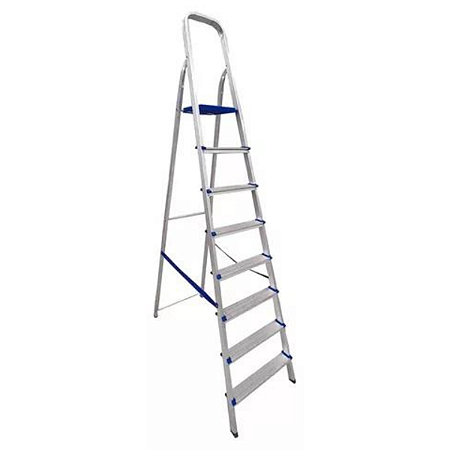 Escada doméstica 8 degraus alumínio