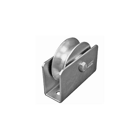 ROLDANA 1.1/2 V CANAL CANTONEIRA COM SUPORTE FECHADO