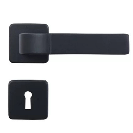 Fechadura mgm modena interna roseta quadrada preto fosco