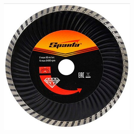 DISCO DIAMANTADO TURBO 230X25,4MM SPARTA